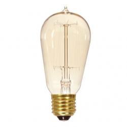 40 WATT ST19 INCANDESCENT CLEAR 3000 AVERAGE RATED HOURS 160 LUMENS MEDIUM BASE 120 VOLTS
